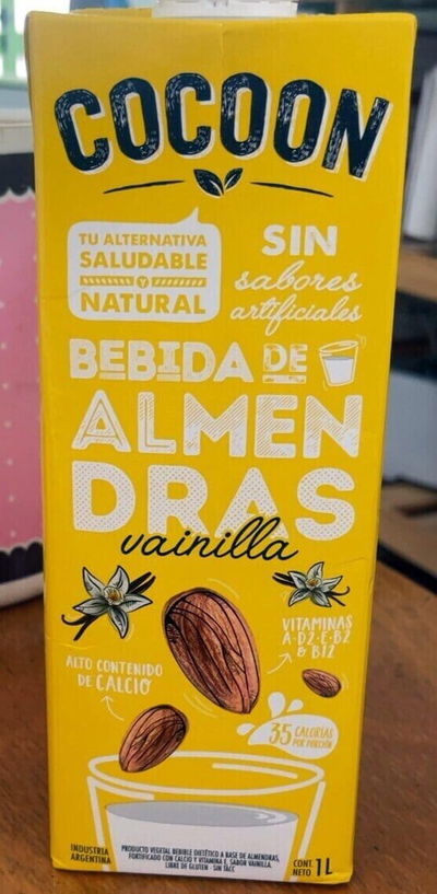 Leche Almendras COCOON 1 Lt Vainilla