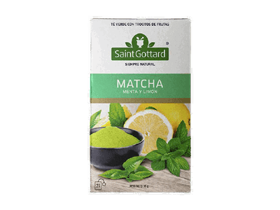 Te Matcha menta limon SAINT GOTTARD 20 s