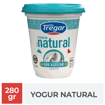 Yogurt Natural TREGAR 280 gr Endulzado