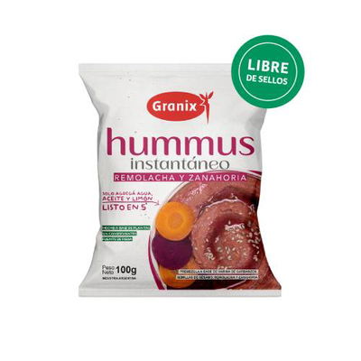 Hummus inst. GRANIX 100 gr Remolacha Zanahoria