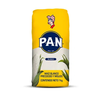 Harina de Maiz Amarillo PAN 1 kg Arepas