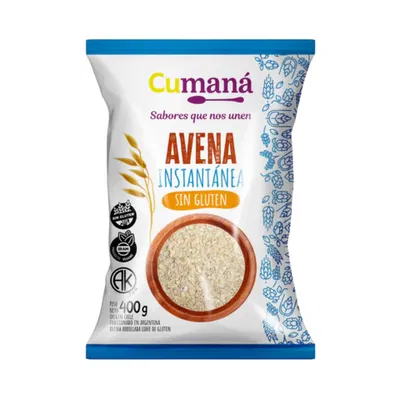 Avena Instantanea CUMANA 400 gr SIN GLUTEN