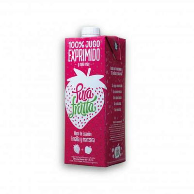 Jugo 100% Ex. PURA FRUTTA Mzna Frutilla 1000 Ml