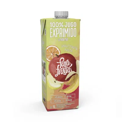 Jugo 100% Ex. PURA FRUTTA Multifruta 1000 Ml