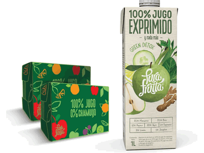 Jugo 100% Ex. PURA FRUTTA GREEN DETOX 1000 Ml