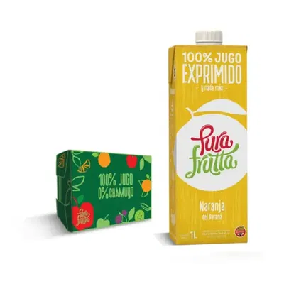 Jugo 100% Ex. PURA FRUTTA Naranja Litoral 1000 Ml