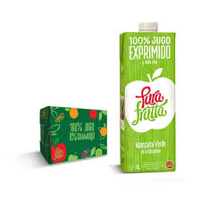 Jugo 100% Ex. PURA FRUTTA Mzna Verde 1000 Ml