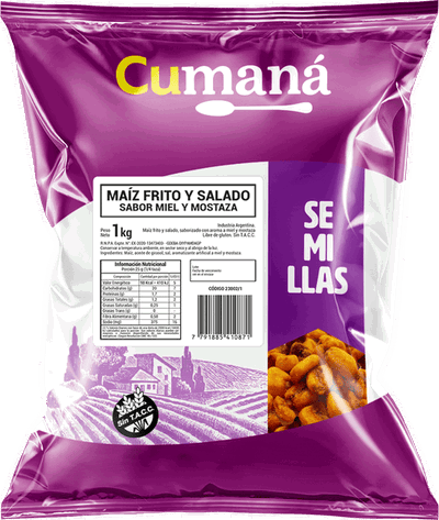 Maiz Frito Moztaza Miel CUMANA 100 gr