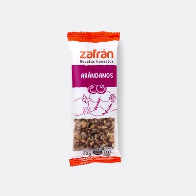 Barra Cereal ZAFRAN Arandano 42 gr SIN GLUTEN