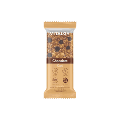 Barra Cereal VITALGY Choco Caju 40 gr SIN TACC