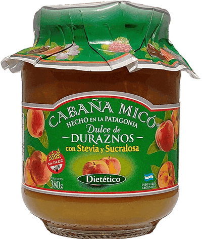 Dulce Duraznos STEVIA CABAÑA MICO 380 gr