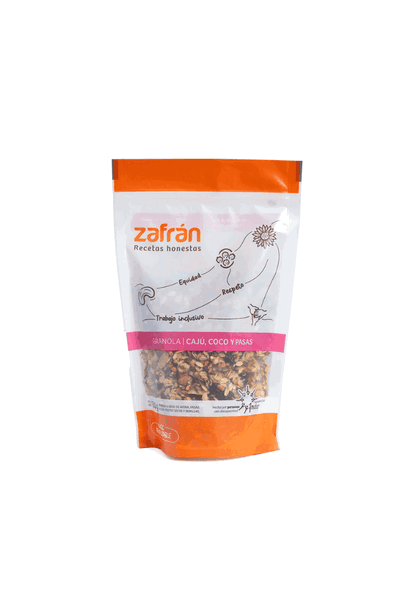 Granola ZAFRAN Caju Coco Pasas 300 gr