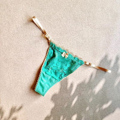 Tanga Tiffany verde esmeralda