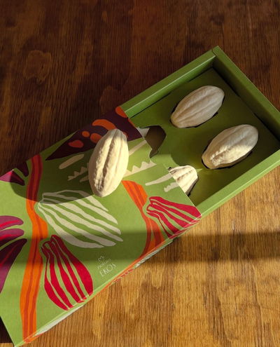 Jabones en barra puro vegetal Ekos cacao - 4 unidades de 100 g c/u - Ekos