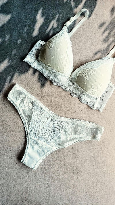 Conjunto Carola puntilla Blanco