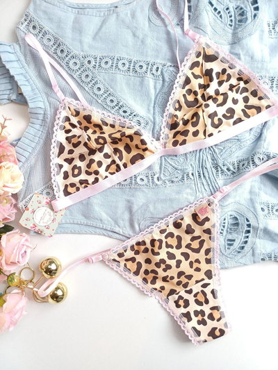 conjunto SOL estampado leopardo