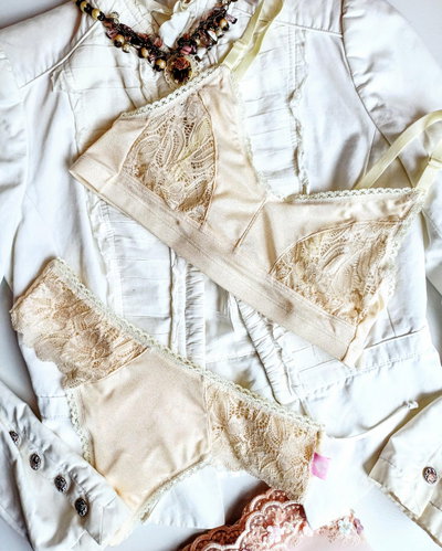 Conjunto ELOISE brillo crudo