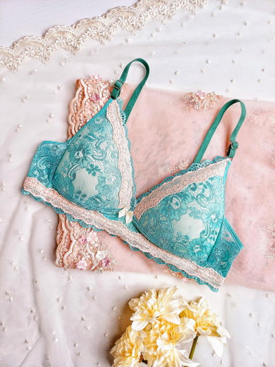 Conjunto Carola puntilla aqua