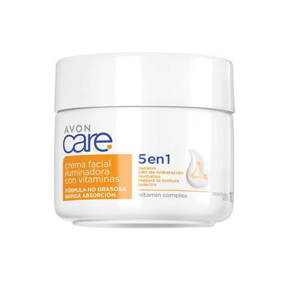 Crema Facial Iluminadora 5 en 1 con Vitaminas - Avon Care
