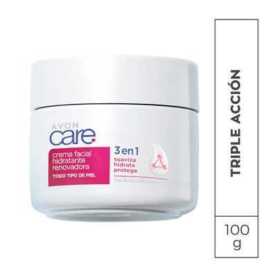 Crema Facial 3 en 1 Hidratante Renovadora Avon Care