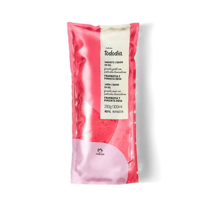 Jabón líquido corporal Tododia REPUESTO- 300 ml - Frambuesa y pimienta rosa