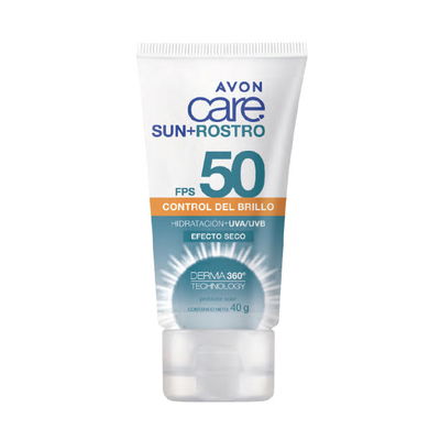 Protector Solar Control de Brillo FPS 50 Efecto Seco - Avon Care