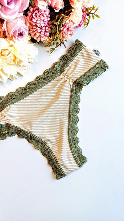 Culottin Fiamma Morley Beige Puntilla Verde seco