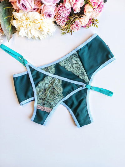 Tanga Tiffany Lycra Verde
