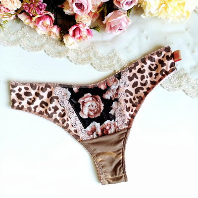 Culottin Lali Combinado Flores chocolate con Print