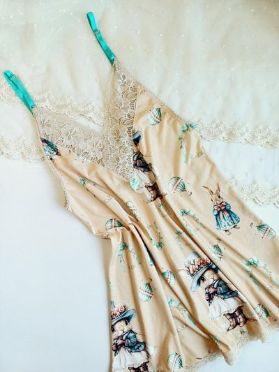 Baby Doll Venecia Algodón Conejos