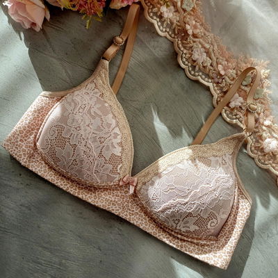 Conjunto Carola Puntilla Rosa y Algodon Print