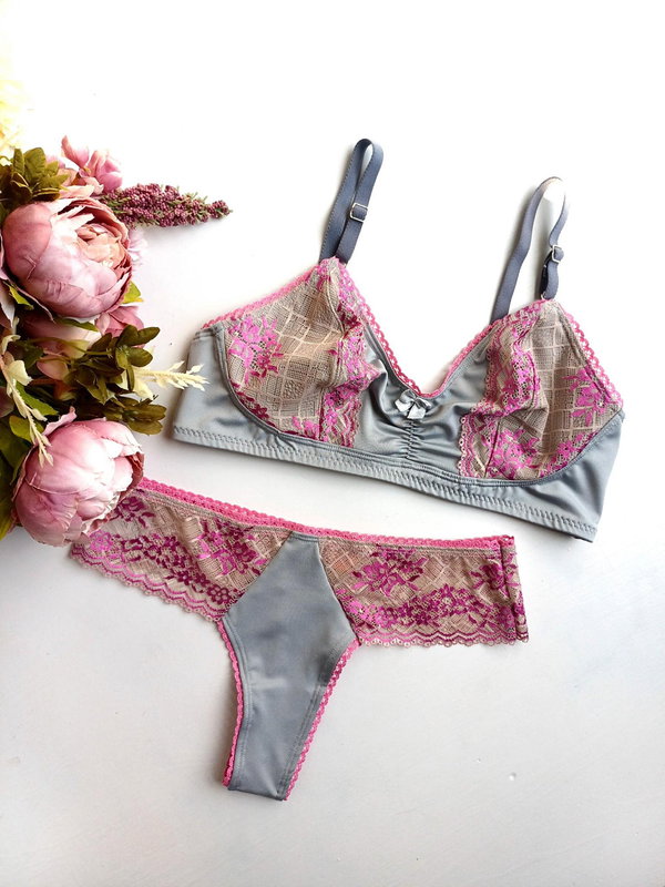Conjunto Francesca modal gris