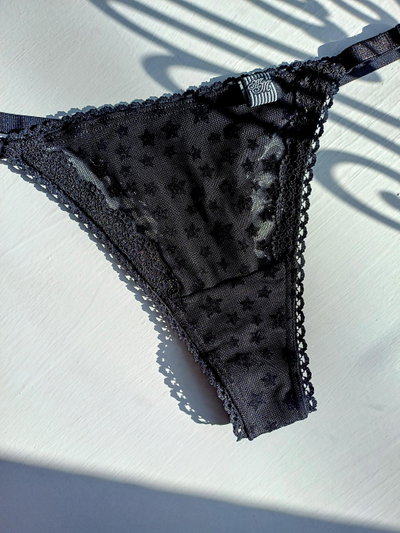 Tanga TIFANY plumeti estrellas negra