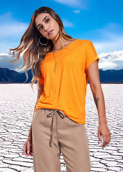 Remera ABBELIA Naranja