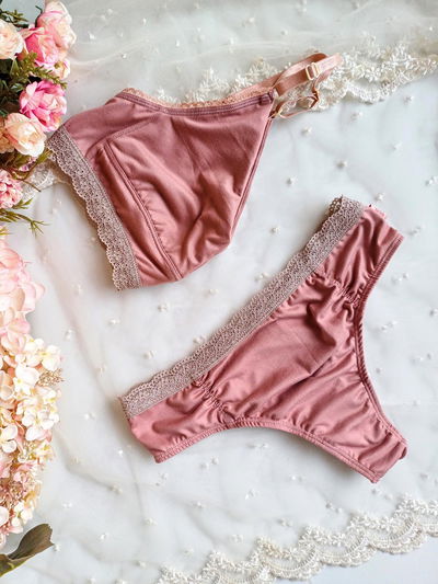 Conjunto MIMI modal rosa viejo