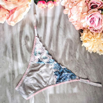 Tanga TIFFANY modal gris