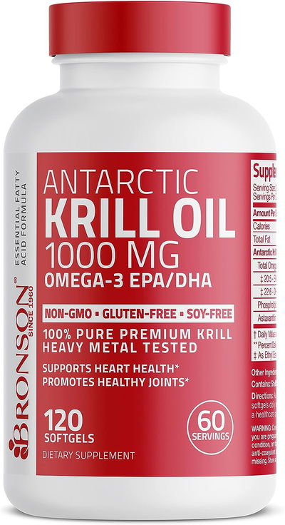 Aceite de Krill - BRONSON - Antarctic - Cápsulas - USA