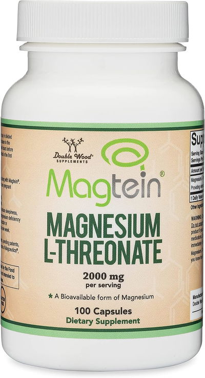 Magnesio L-threonate - DOUBLE WOOD MAGTEIN - Cápsulas - USA