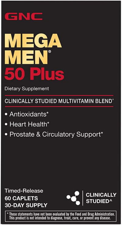 Multivitaminico - GNC - MEGA MEN 50 PLUS - Cápsulas - USA