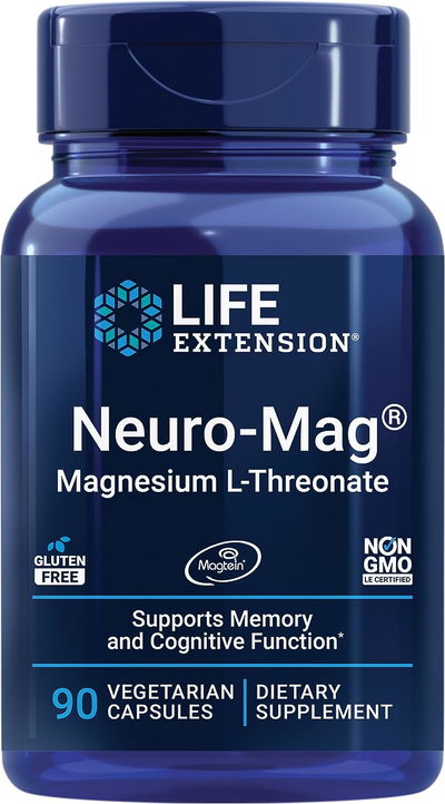 Magnesio L-Threonate - LIFE EXTENSION NEURO MAG - Cápsulas - USA