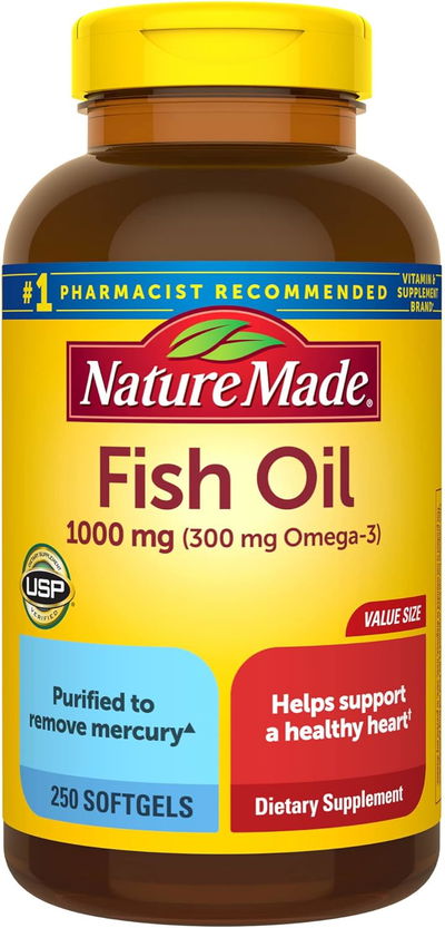 Fish Oil - Omega3 - NATURE MADE - Cápsulas -  USA