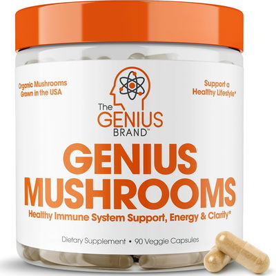 Suplemento Nootropico - Genius Mushrooms - cápsulas -  USA