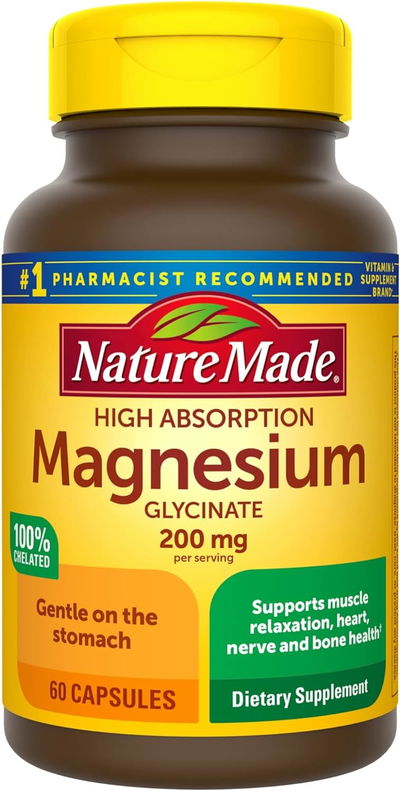 Magnesio Glycinate - Nature Made - Cápsulas- Made USA