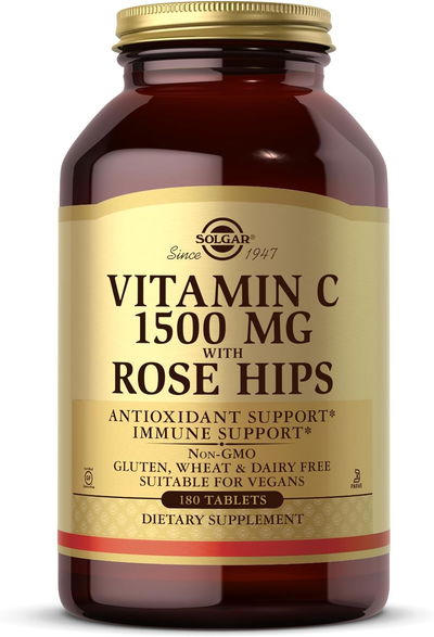 Vitamina C con Rose Hips - SOLGAR - Comprimidos - Made USA 