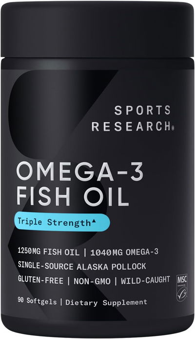 Omega 3 - SPORTS RESEARCH - Cápsulas - Made USA