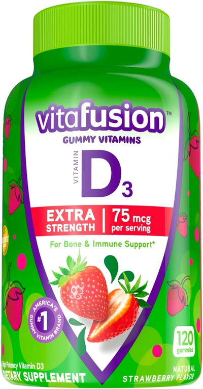 Vitamina D3 - Extra Strength - VITAFUSIÓN - Gomitas - Made USA