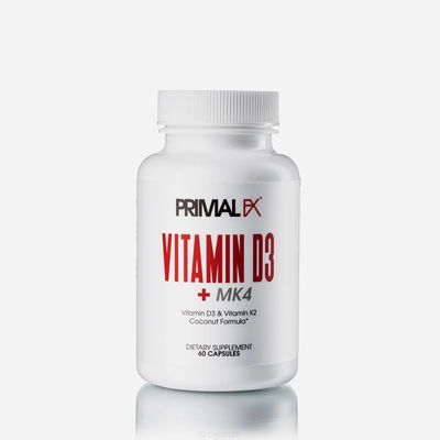 Vitamina D3 + MK4 - PRIMAL FX - Dr Ludwig - Cápsulas - Made USA