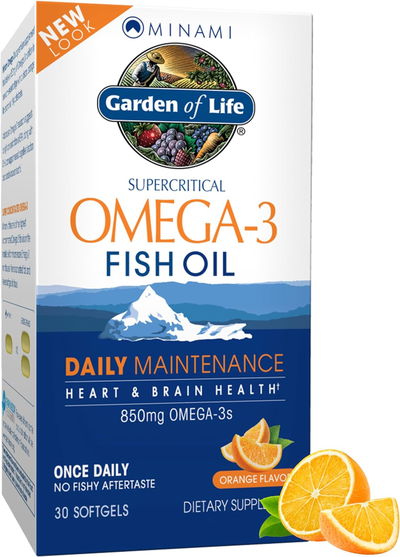 Omega 3 - Fish Oil - GARDEN OF LIFE - Cápsulas - Made USA