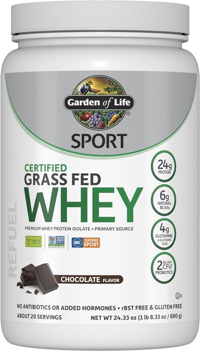 Proteina - Suplemento Deportivo - Garden Of Life - GRASS FED WHEY - Polvo - USA