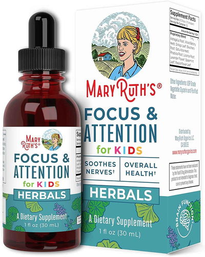 Nootrópico para niños- Foco y atención - MARYRUTH ORGANICS - Gotas - Made USA